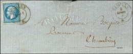 Càd Sarde RUMILLY * 3 AOUT 61 / N° 14 Sur Lettre Pour Chambéry. - TB. - R. - 1853-1860 Napoleon III