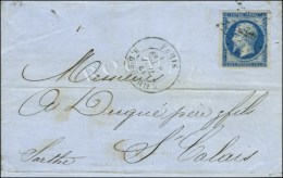 Etoile 4 / N° 14 Càd PARIS / R. D'ENGHIEN. 1865. - TB. - 1853-1860 Napoléon III