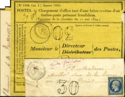 N° 14 Oblitéré, Càd T 22 CETON (59) Taxe 30 DT Pour Timbre Ayant Déjà Servi... - 1853-1860 Napoléon III