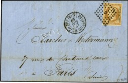 Losange D / N° 13 Avec Très Rare Surcharge Bleue DUCEL (précurseur Des Timbres Perforés)... - 1853-1860 Napoléon III
