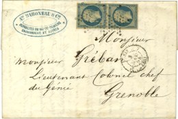 Etoile / N° 10 Paire Càd PARIS (60). 1854. - TB. - 1852 Louis-Napoléon