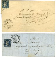 Lot De 2 Lettres Avec Càd T 14 MARCKOLSHEIM (67) (grille 1850 Et PC 1852). - TB / SUP. - 1849-1850 Ceres