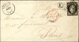 Grille / N° 3 Càd T 15 VERVINS (2) Sur Lettre Adressée Au Ministre Des Finances à Paris.... - 1849-1850 Cérès