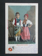 Ref5291 NIK CPA Couple D'enfants En Costume Folklorique - Appenzellertrachten - Suisse - Europa