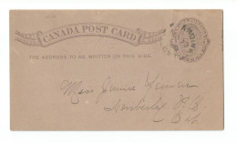 Canada # UX5c With Kincardine Split Ring Cancel - 1860-1899 Reinado De Victoria