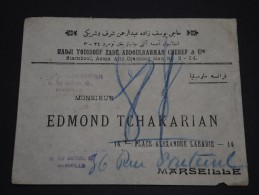 TURQUIE - Env Pour Marseille - France - 1925 / 1929 - Détaillons Collection - A Voir - Lot N° 16596 - Covers & Documents