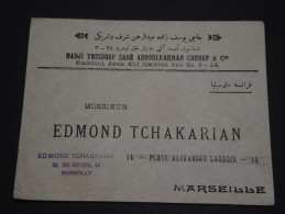 TURQUIE - Env Pour Marseille - France - 1925 / 1929 - Détaillons Collection - A Voir - Lot N° 16597 - Cartas & Documentos