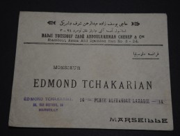 TURQUIE - Env Pour Marseille - France - 1925 / 1929 - Détaillons Collection - A Voir - Lot N° 16597 - Brieven En Documenten