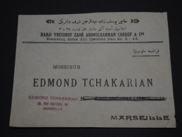 TURQUIE - Env Pour Marseille - France - 1925 / 1929 - Détaillons Collection - A Voir - Lot N° 16599 - Brieven En Documenten