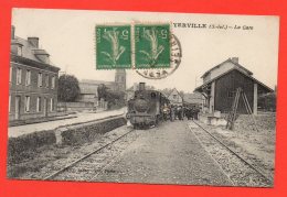 YERVILLE - La Gare . (très Belle Animation) - Yerville