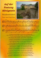 Königstein Sa - Festung Königstein 9  Mit Studentenlied - Koenigstein (Saechs. Schw.)