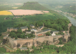 Königstein Sa - Festung Königstein Luftbild 1 - Koenigstein (Saechs. Schw.)