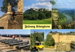 Königstein Sa - Mehrbildkarte 13  Festung Königstein - Koenigstein (Saechs. Schw.)