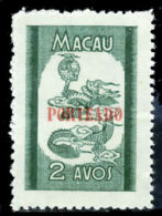 !										■■■■■ds■■ Macao Postage Due 1951 AF#52(*) Dragon "Porteado" 2 Avos (d10857) - Segnatasse