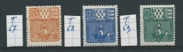 Saint-Pierre Et Miquelon     Y /T      Taxe     67 + 68 + 69       (X)    Met Plakker - Usati