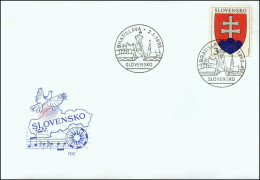 Slovakia 1993, FDC Cover Coat Of Arms Mi.# 163, Ref.bbzg - FDC