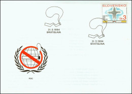 Slovakia 1994, FDC Cover International No Smoking Day Mi.# 192, Ref.bbzg - FDC