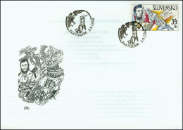 Slovakia 1994, FDC Cover Janko Matuska Slovak National Anthem Mi.# 202, Ref.bbzg - FDC