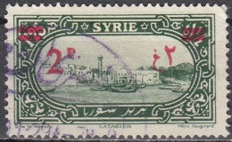 Syrie 1928 Michel 310I O Cote (2007) 0.30 Euro Vue De Lattaquié Cachet Rond - Oblitérés