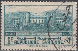 Syrie 1940 Michel 443 O Cote (2007) 0.30 Euro Bloudan Grand Hôtel Cachet Rond - Gebruikt