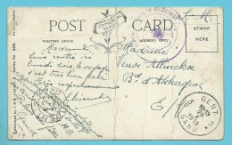 Kaart Met Stempel GENT Op 29/10/19 , Stempel HOPITAL MILITAIRE DE HOOGSTAEDE - Lettres & Documents