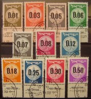 ISRAEL - IVERT 164/73 - SERIE BASICA USADA CON TAB - MONEDAS ANTIGUAS - ( H000 ) - Ongebruikt (met Tabs)