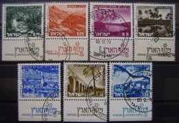 ISRAEL - IVERT 532/38 - SERIE BASICA USADOS - PAISAJES DE ISRAEL ( H000 ) - Gebruikt (met Tabs)