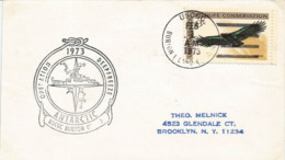 ETATS-UNIS. Expédition Deepfreeze En Antarctique 1973 (navire Briseglaces  USCGC Burton Island), Lettre Adressée N-Y - Expediciones Antárticas