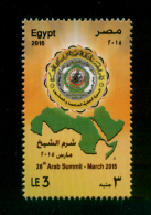 EGYPT / 2015 / 26TH ARAB SUMMIT - SHARM EL-SHEIKH / ARAB LEAGUE / MAP / MNH / VF - Neufs