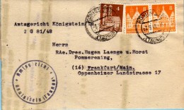 Königstein Taunus - Brief 1948  Amtsgericht - Koenigstein