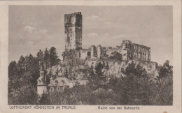 Königstein Taunus - S/w Ruine Von Der Bahnseite - Königstein