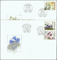 Slovakia 1995, FDC Covers Flower Flora Nature Mi.# 217-219, Ref.bbzg - FDC