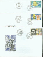 Slovakia 1995, FDC Covers Famous People Mi.# 223-225, Ref.bbzg - FDC