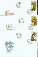 Slovakia 1996, FDC Covers Animals Nature Protection Mi.# 257-259, Ref.bbzg - FDC