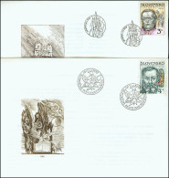 Slovakia 1997, FDC Covers Famous People Mi.# 271-272, Ref.bbzg - FDC