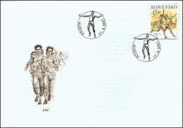 Slovakia 1997, FDC Cover Sport Half Marathon Mi.# 288, Ref.bbzg - FDC