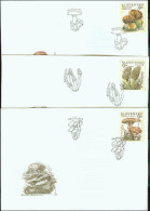 Slovakia 1997, FDC Covers Mushrooms Mi.# 289-291, Ref.bbzg - FDC