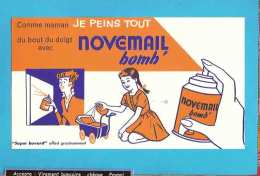 BUVARD / BLOTTER  :: Comme Maman Je Peins Tout  NOVEMAIL / Voiturette OCRE - Paints