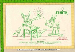 Buvard & Blotting Paper : La Lampe ZENITH  : AIX EN PROVENCE  Super Graphisme Lapin - Electricity & Gas