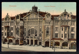 Chemnitz Central-Theater / Postcard Circulated, 2 Scans - Chemnitz