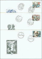 Slovakia 1998, FDC Covers Famous People Mi.# 302-304, Ref.bbzg - FDC