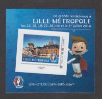 France - Bloc Collector Autocollant Neuf Euro De Football 2016 - Lille - TB - Collectors