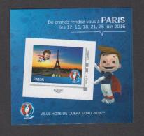 France - Bloc Collector Autocollant Neuf Euro De Football 2016 - Paris - TB - Collectors