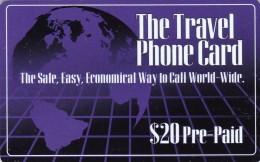 United States, PRE-US-1135-2, $20, The Travel Phonecard, 2 Scans. - Altri & Non Classificati