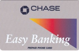 United States, Chase, Easy Banking, Prepaid Phone Card 2 Scans. - Altri & Non Classificati