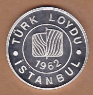 AC - 1000th SHIP CLASSIFICATION 09 OCTOBER 2001 TURK LOYDU COMMEMORATIVE SILVER MEDAL - MEDALLION - Professionals / Firms