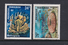French Polynesia SG 274-75 1978 Corals MNH - Nuevos
