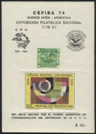 Cinderella Of The CEFIBA '74 National Stamp Expo, With Reproduction Of The Stamp Issued By Argentine Mail To... - Autres & Non Classés