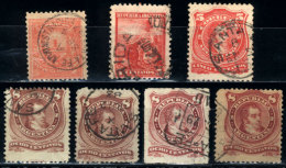 GJ.49 + Other Values, 7 Old Stamps With Legible Cancels. - Verzamelingen & Reeksen