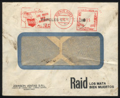 Advertising Cover Of JOHNSON Co., With Slogan Cancel Advertising For "RAID" Fly Spray, Posted On 9/DE/1971, Very... - Andere & Zonder Classificatie